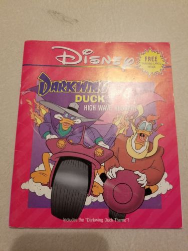 Disney Darkwing Duck High Wave Robbery Read Along Book ONLY FREE SHIPPING