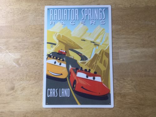 Disney Parks TIN SIGN Radiator Springs Racers Cars Land Disney/Pixar