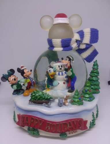 Disney Happy Holidays Snowglobe RARE