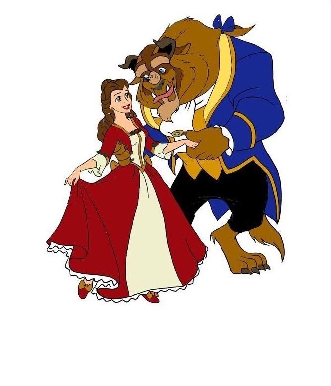 Beauty And The Beast  Die-Cut Vinyl Sticker