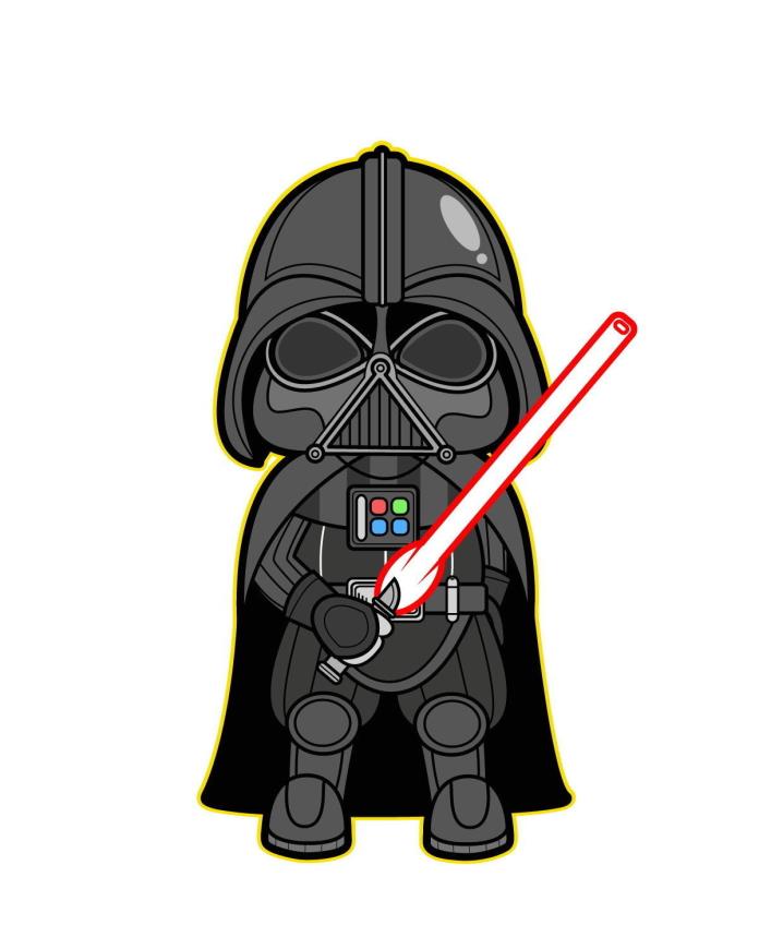 Darth Vader Die-Cut Vinyl Sticker