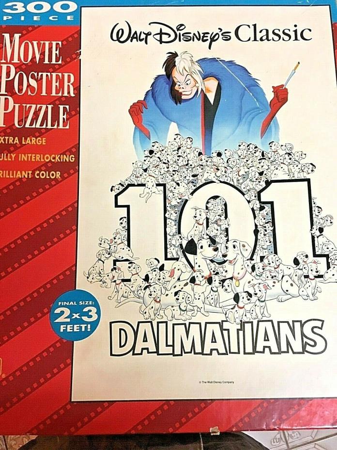 Disney's Classic  SEALED 101 Dalmatians 300 Pc. 2 X 3 Ft. Movie Poster Puzzle