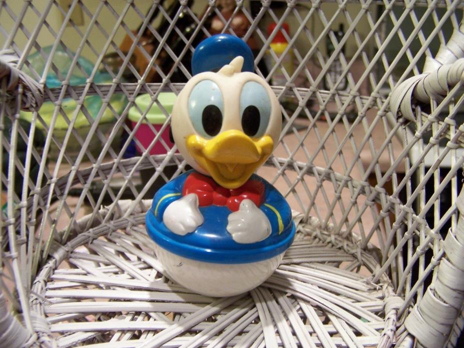 Vintage Donald Duck Weeble Wobble Weighted Roly Poly Toys
