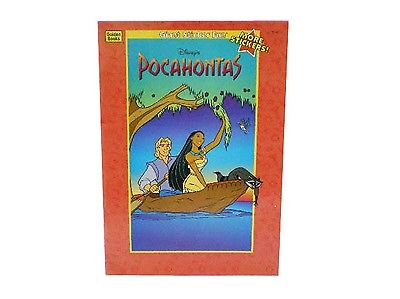 NEW Vintage Golden 1995 Disney's Pocahontas Giant Sticker Coloring Book 2740
