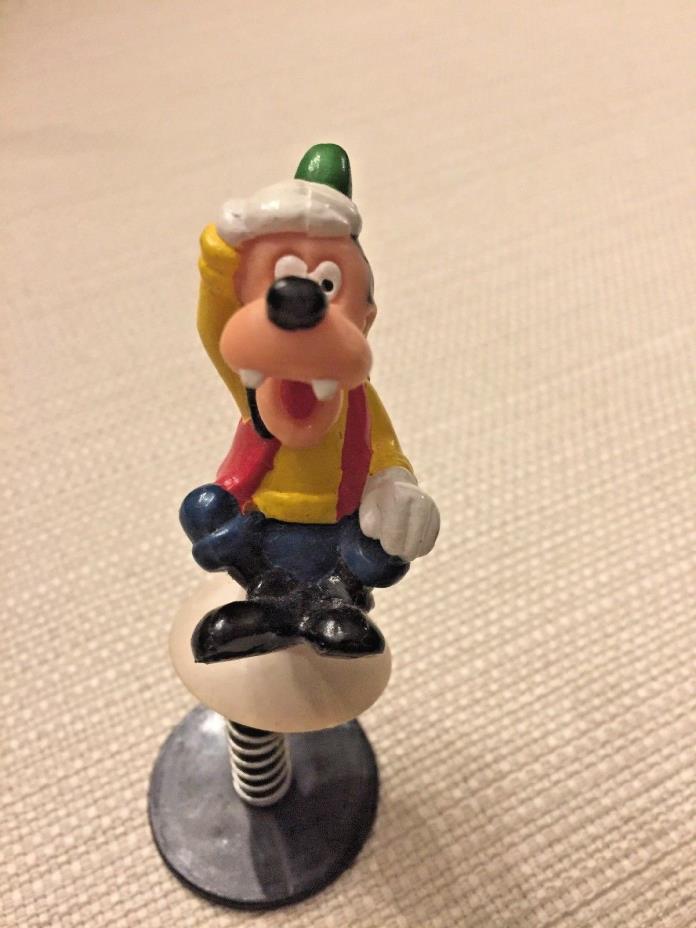 Vintage Walt Disney Spring-Loaded Popup Toy Goofy. Bobble
