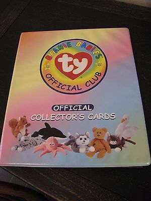 Ty Beanie Baby Collector Card Binder with Trading Cards