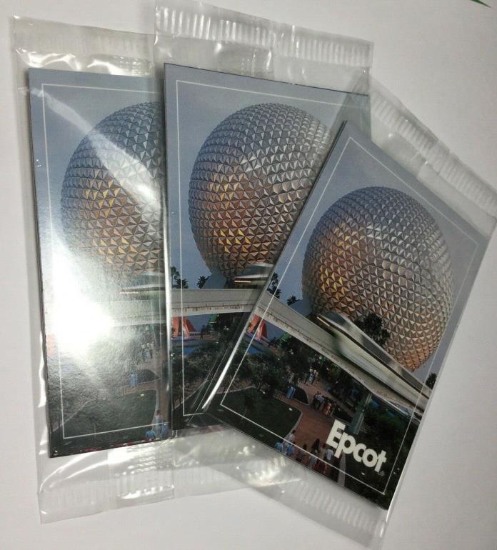 (3) New, Sealed Epcot Kodak Limited Edition Trading Cards Walt Disney World 1997