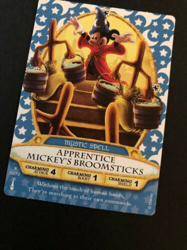 Sorcerers Of The Magic Kingdom Card #1!  Apprentice Mickey’s Broomsticks.