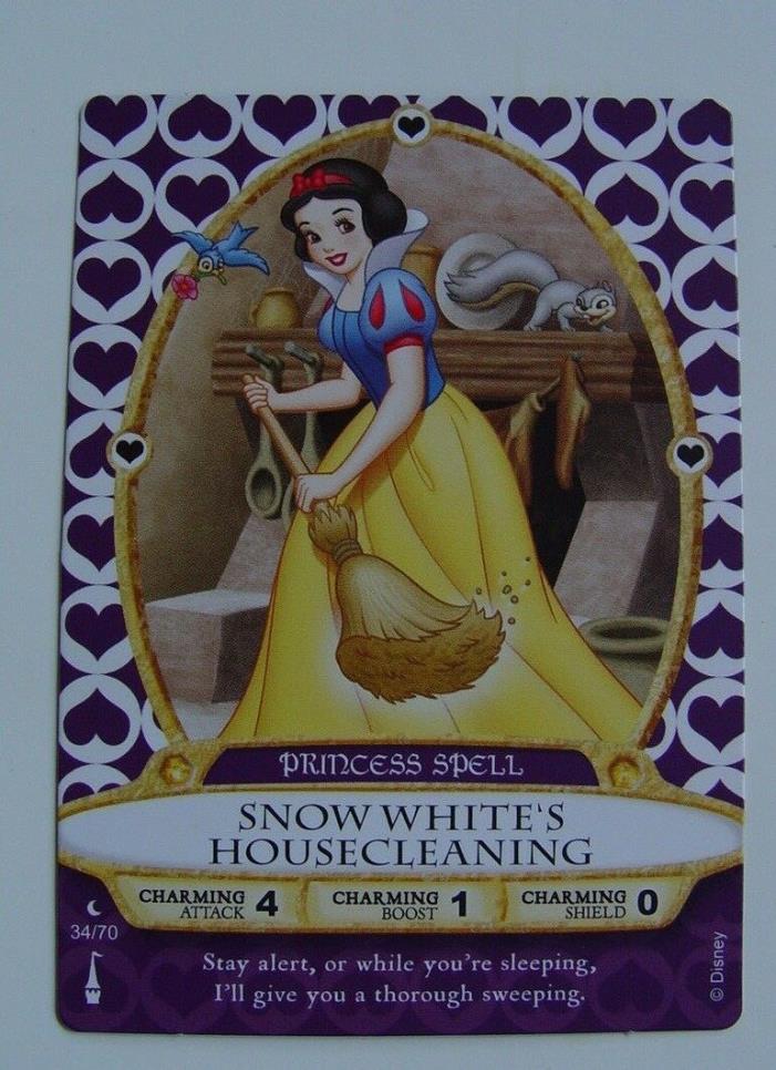Sorcerers of the Magic Kingdom SOTMK card # 34 SNOW WHITE'S HOUSECLEANING