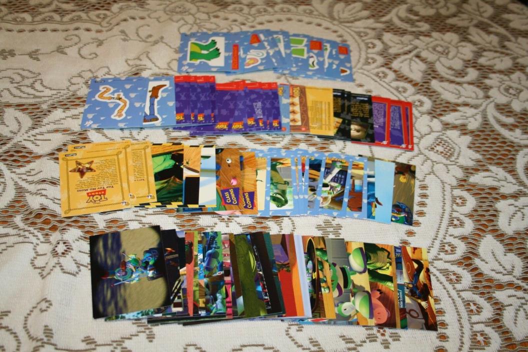 WALT DISNEY TOY STORY 1995 SKYBOX TRADING CARDS 86 cards in plastic collector bx