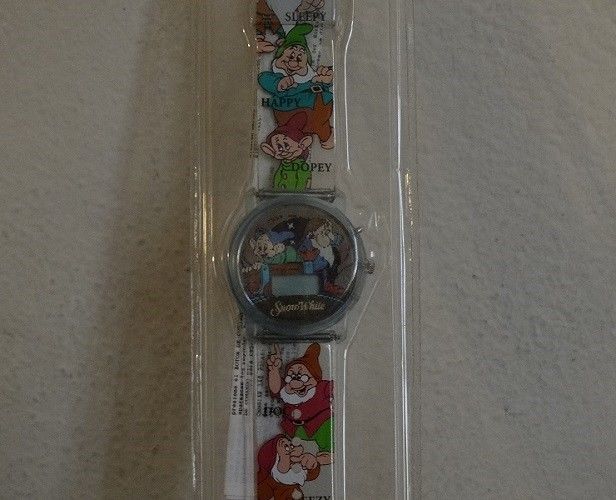 vintage Disney digital Wrist Watch, Snow White and the seven dwarfs