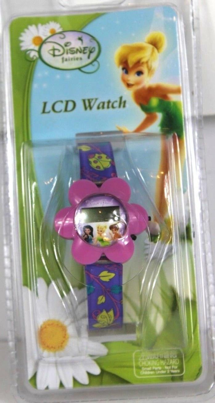 Disney Fairies LCD Watch Nature's Friend Tinkerbell Fawn Silvermist Pink NIP