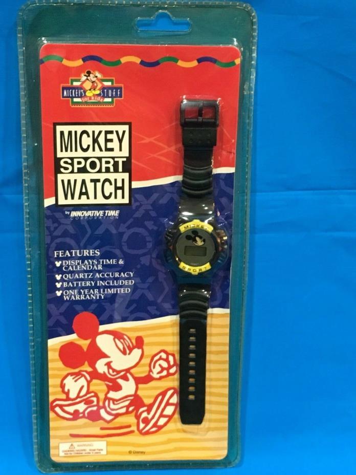 Disney Watch - Mickey Mouse Sport Watch - New Old Stock.  NOS.  Mickey Sport.