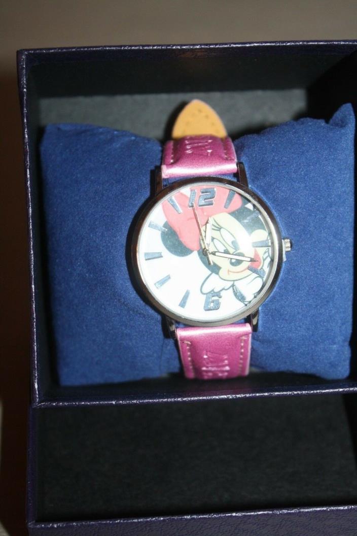 Disney Minni Mouse Stainless Steel Pink Wrist Watch