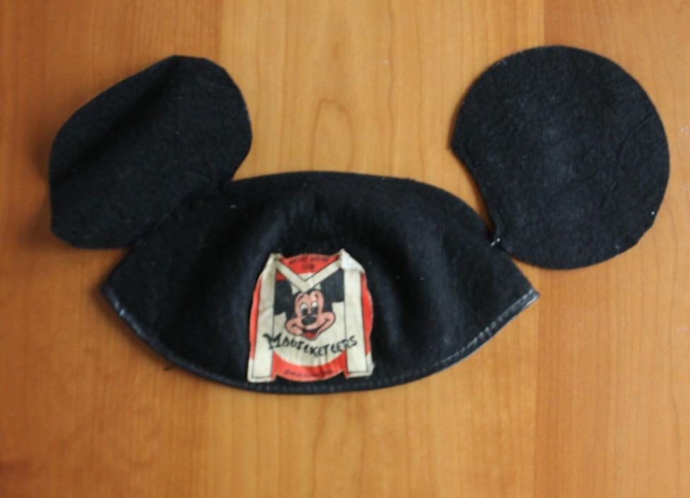 Vintage Mickey Mouse Club Member Cap/Hat With Ears