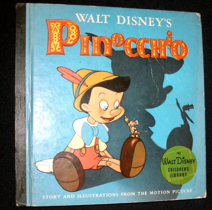 1940 Disney- Pinocchio Book- Whitman