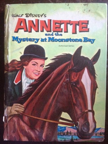 WALT DISNEY'S ANNETTE AND THE MYSTERY AT MOONSTONE BAY 1962 HARDBACK book
