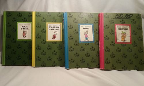 Wonderful Worlds Of Walt Disney Set Of 4 Vintage Books