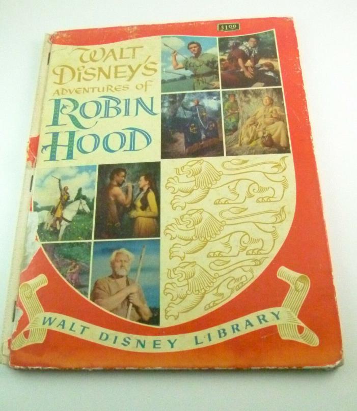 WALT DISNEY'S ADVENTURES OF ROBIN HOOD (1955) - Large Format Movie Tie-In HC