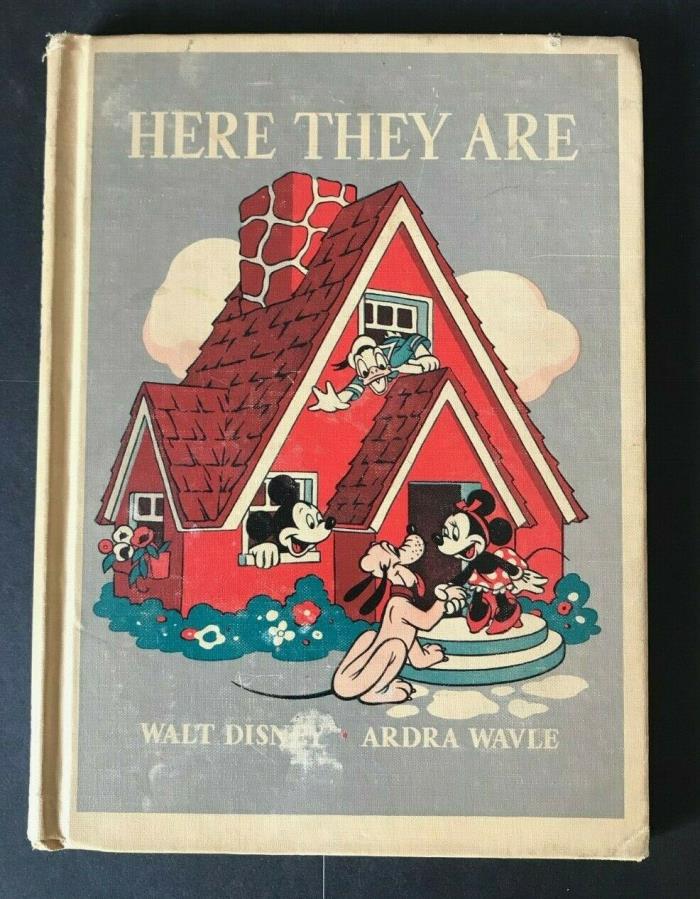 Vintage 1940 Walt Disney book HERE THEY ARE