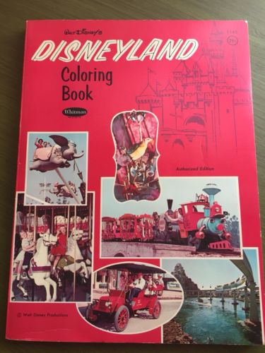 Disneyland 1964 Coloring Book - Whitman Publishing - 1 Page Colored
