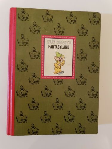 Vintage Wonderful Worlds Of Walt Disney Fantasyland Book Golden Press