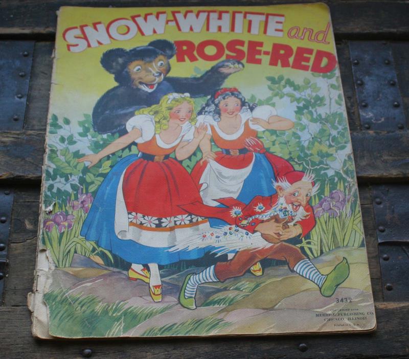 Vintage 1938 Children's Story Picture Book 'Snow-white and Rose-red'