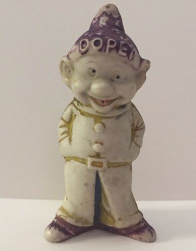 RARE Bisque Porcelain Dopey Figurine from Snow White Walt Disney 3&1/8