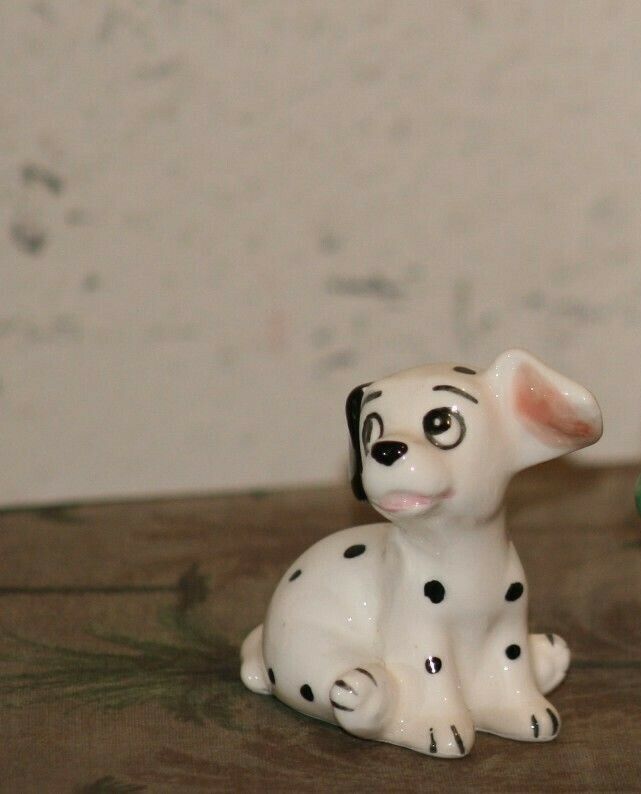 Disney Japan/Goebel Ceramic Figurine Lot 2-Dog 101 Dalmatians!