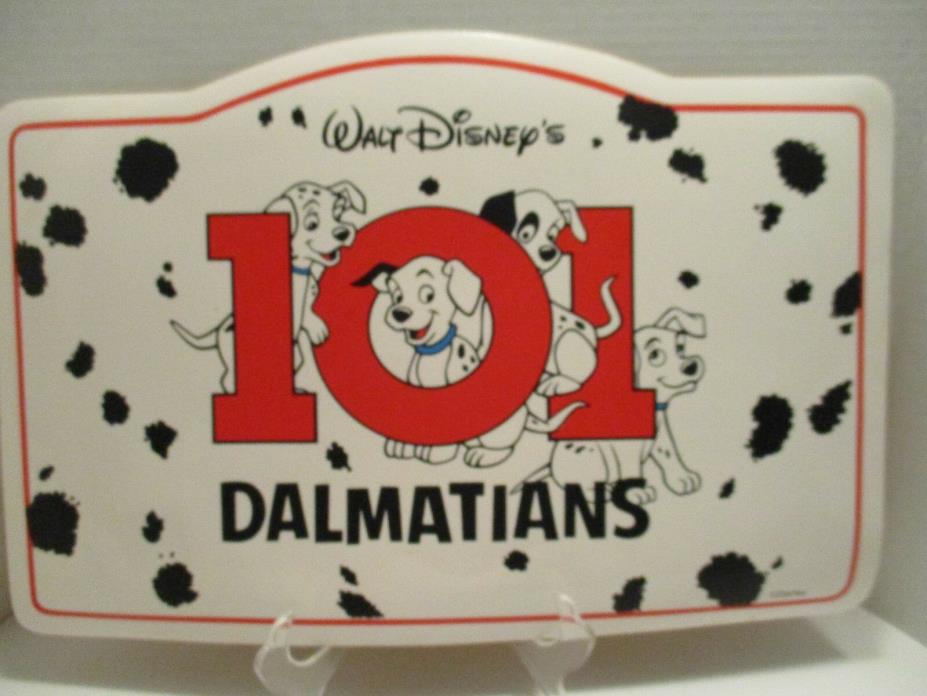 Vintage Walt Disney 101 Dalmatians Vinyl Placemat Dogs Puppies New