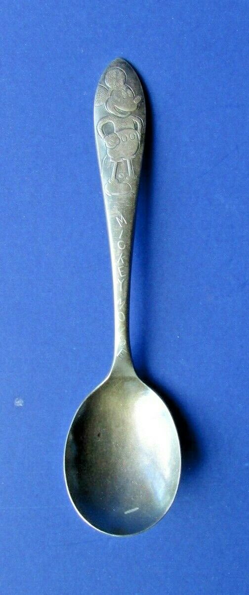 1930s Wm Rogers SP Disney Mickey Mouse Child's Spoon