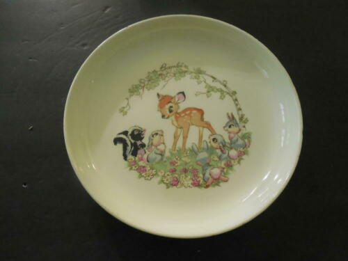 Rare Walt Disney Bambi and His Friends Porcelain Plate / Bowl           ID:33098