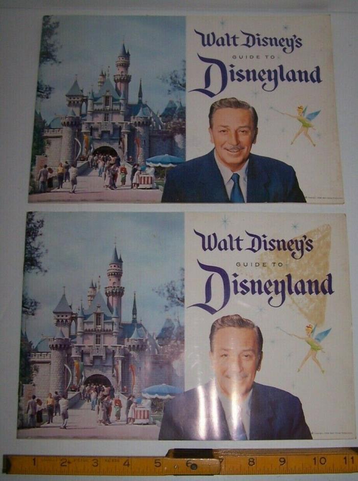 Walt Disney Guide to Disneyland 1958 Two guides