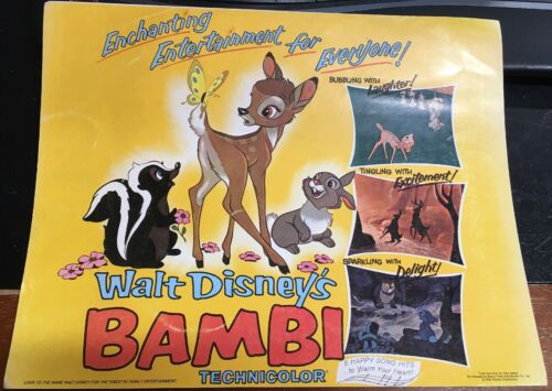 Enchanting Entertainment For Everyone Walt Disney's Bambi Technicolor Booklet