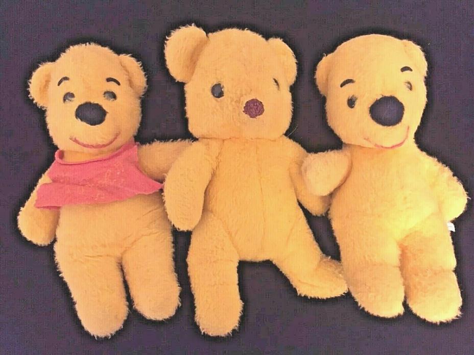 Vtg Winnie the Pooh Walt Disney Stuffed Bears  Gund J Swedin Sears