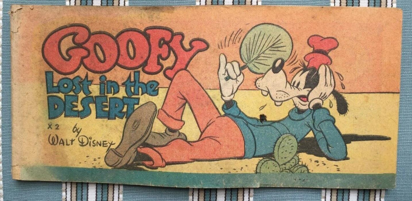 VTG Walt Disney  X 2 Goofy Lost in the Desert  Cheerios 1947 Mini Comic Book