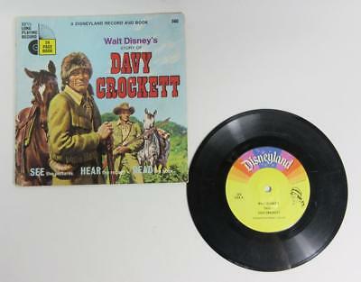 Walt Disney's 1971 Davy Crockett LP Record+Read-Along Book