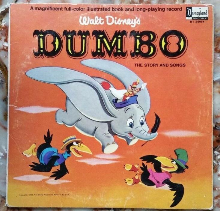 Walt Disney's Dumbo, The Story and Songs, 33rpm Record, (c)1965