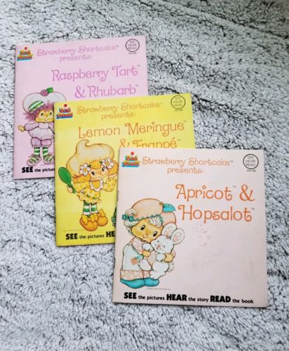 Vintage 1982 Stawberry Shortcake See, Hear, Read Books & Records
