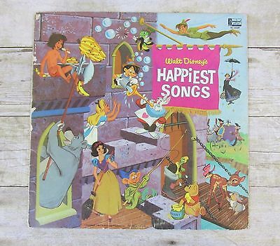 Walt Disney's Happiest Songs Vintage 1967 Album LP Disneyland Record Collector
