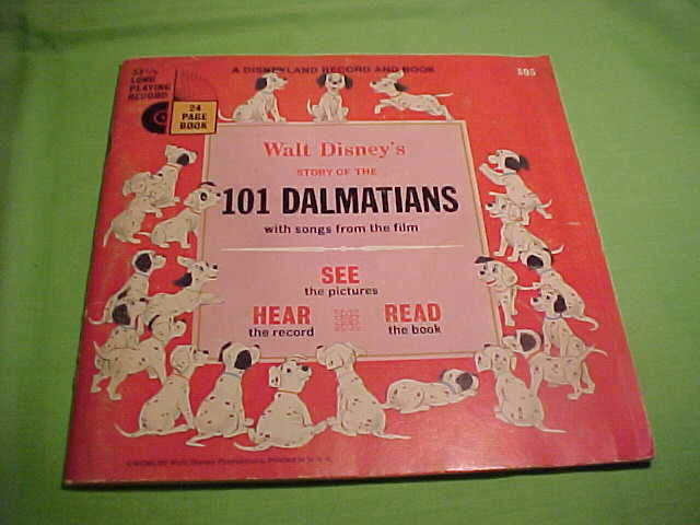 Walt Disney's Story Of 101 Dalmatians - 24 Page Read-Along Book And Record