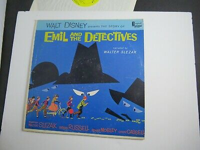 DISNEY STORY of EMIL and the DETECTIVES  -RECORD ALBUM  DISNEYLAND #DQ1262