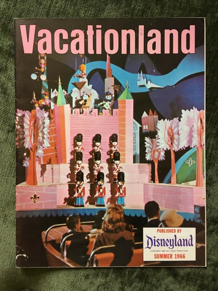 VACATIONLAND MAGAZINE DISNEYLAND SUMMER 1966 IT'S A SMALL WORLD COVER