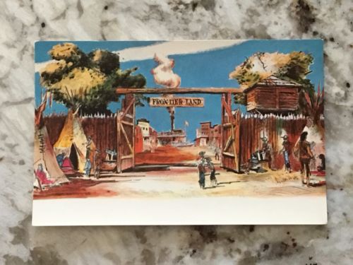 Excellent Cond. Disneyland 1955 Concept Postcard P11877 Frontierland Entrance
