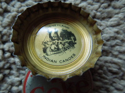 Original Disneyland Coke Bottle Cap Summer Of 1969  The Indian Canoes