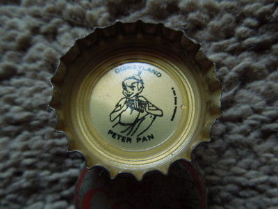 Original Disneyland Coke Bottle Cap Summer Of 1969  Peter Pan