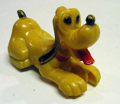 VTG DISNEY FRICTION PLUTO TOY HARD PLASTIC MARKED MARX W. D. P. METAL GERMANY