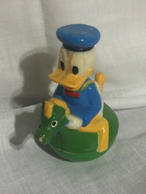 Donald Duck on a Horse, Roly Poly Toy, Gabriel