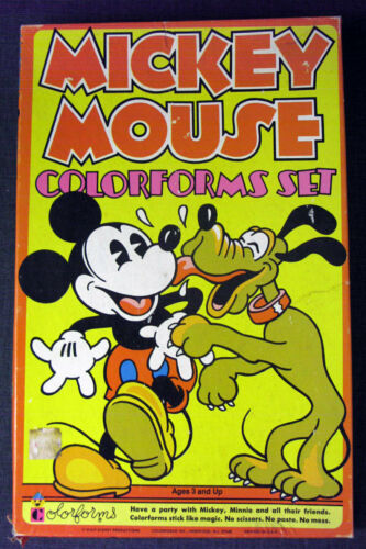Mickey Mouse Colorforms color forms Set (Vintage, Collectible) Item # 465