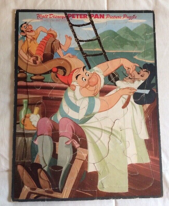 Walt Disney Productions Peter Pan Whitman Tray Picture Puzzle #2601 Vintage 1952